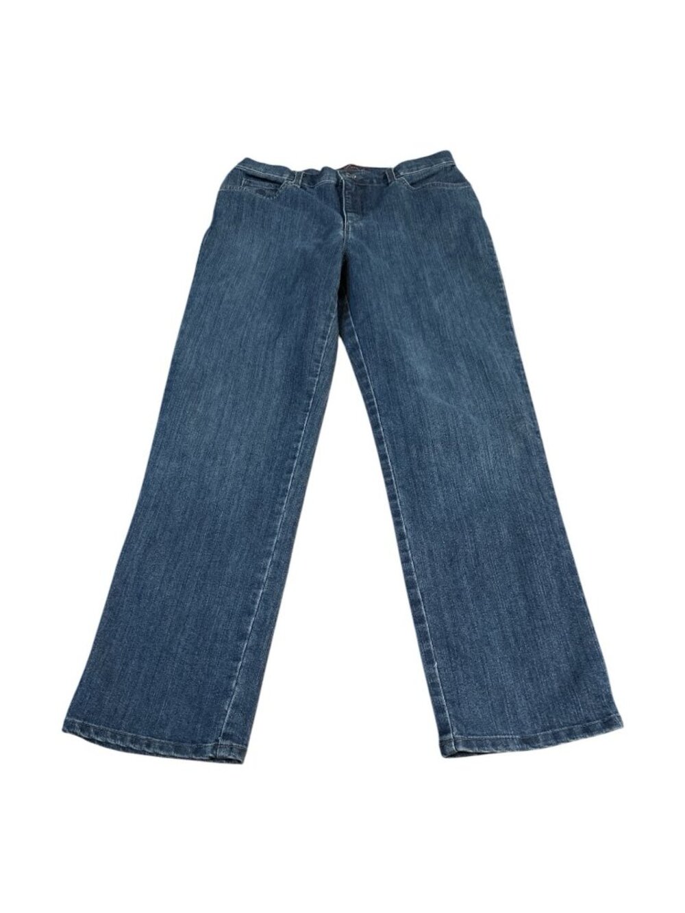 Gloria Vanderbilt Amanda Jeans Women Size 8 Blue Straight Leg High Rise Stretch